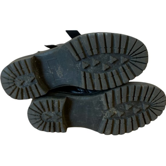 ASOS black buckle moto ankle boots - Picture 8 of 8